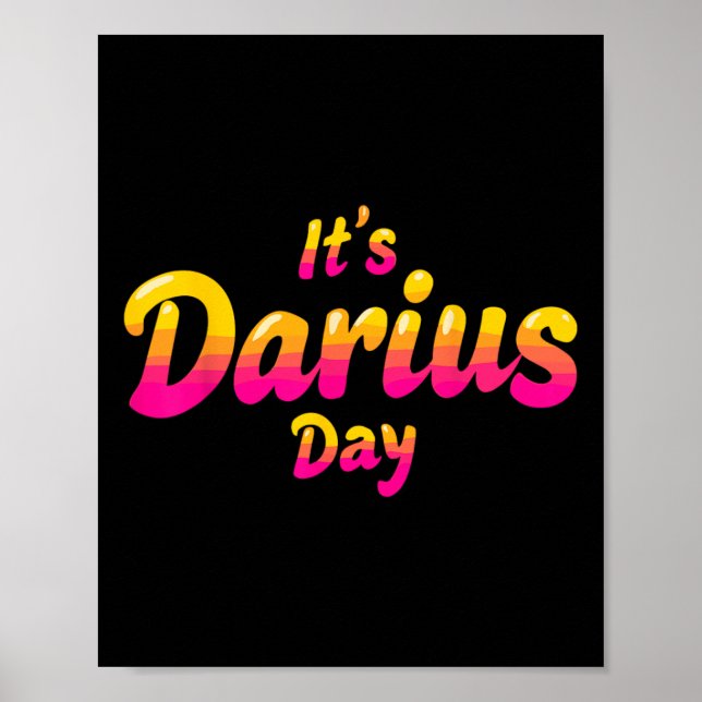 Poster É Darius Day Engraçado Meme - Celebrar Amor3 (Frente)
