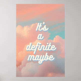 Poster É definitivamente talvez