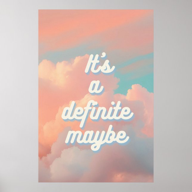 Poster É definitivamente talvez (Frente)