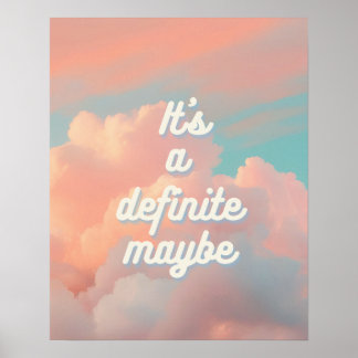 Poster É definitivamente talvez