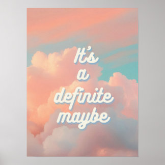 Poster É definitivamente talvez