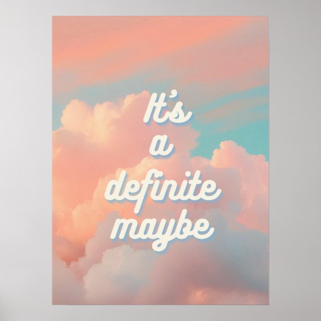 Poster É definitivamente talvez (Frente)