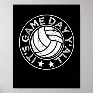 Poster É dia de jogo, jogador de voleibol engraçado, Vb