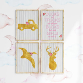 Poster É disso que as Meninas são Feitas Conjunto de Arte