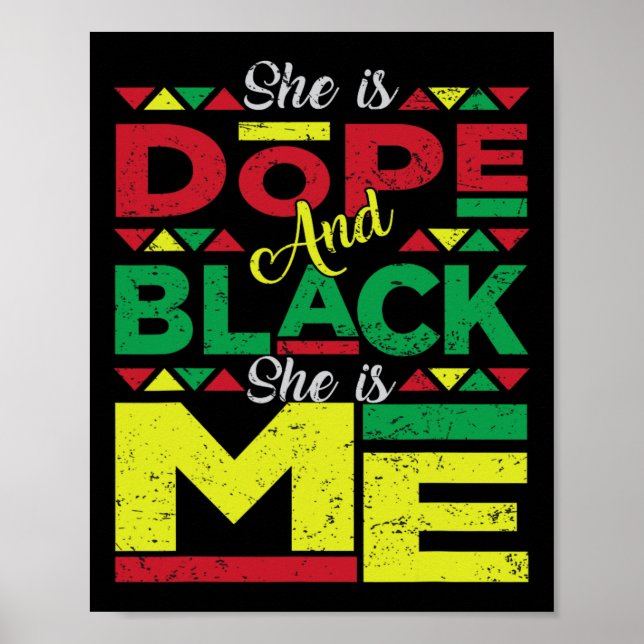 Poster É Droga E Negra Ela É Minha História Negra Melanin (Frente)
