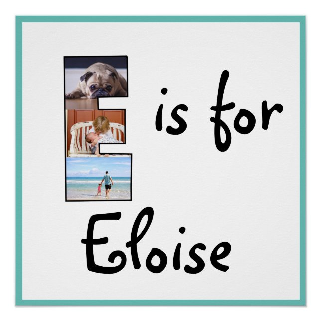 Pôster E é para o nome (Frente)