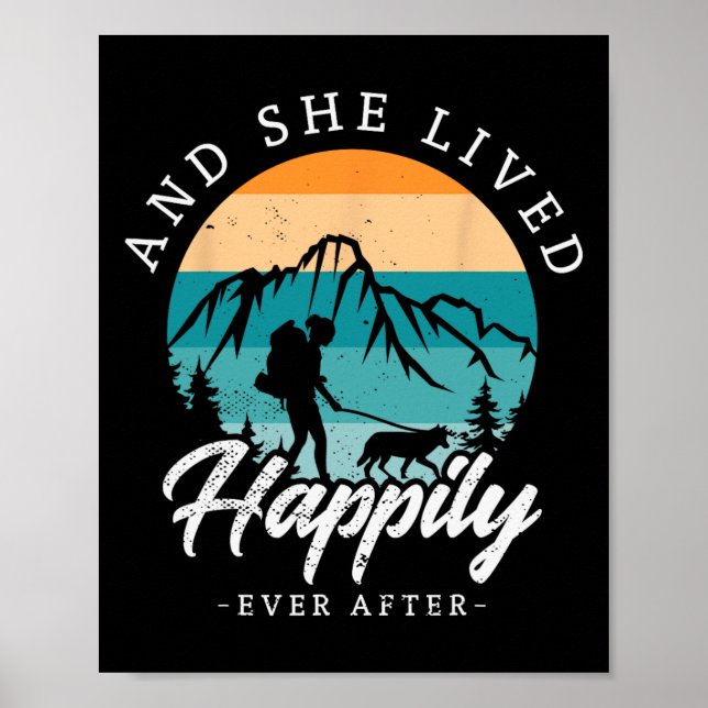 Poster E Ela Viveu Feliz Para Sempre Fazendo Trilhas Com  (Frente)