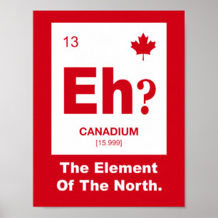 Pôster É? Elemento canadense do Canadá