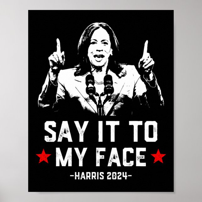 Poster É Engraçado Votar Kamala Harris Para Pressi (Frente)