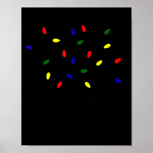 Poster É Está Bem Estou Bem Luzes De Natal Professor Xmas