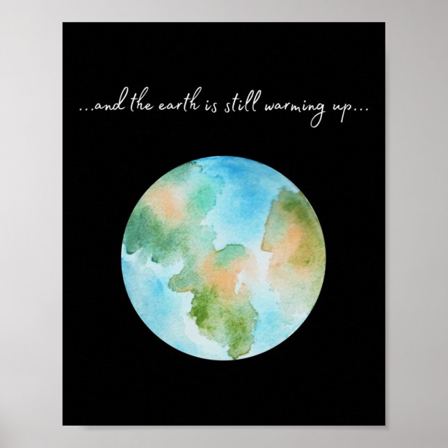Poster E Está Esquentando Aquecimento Global Ambiental  (Frente)