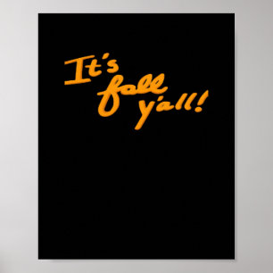 Poster É Estilo estético simples "Y'all"