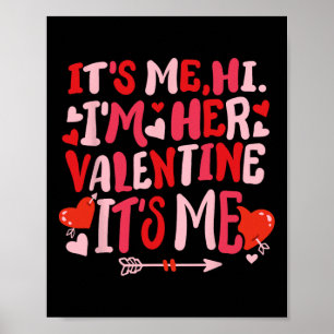 Poster É Eu Oi Eu Sou Seu Namorado Retro Groovy Vday Fofo