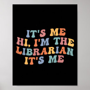 Poster É Eu, Olá, Eu Sou A Bibliotecária Leitura De Verão
