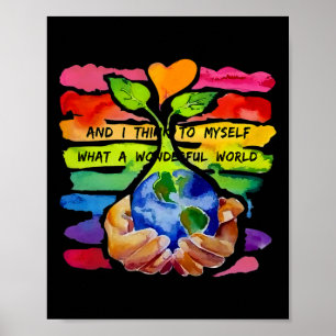 Poster E Eu Penso Para Mim Mesmo Que Uma Terra Maravilhos
