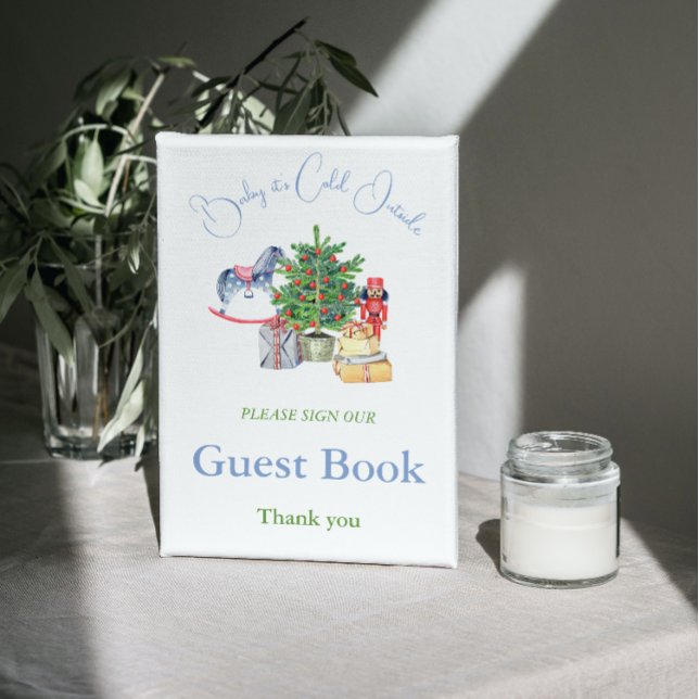 Poster É Frio Lá Fora Churrasco de Natal para Bebê Livro  (Criador carregado)