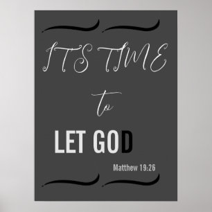 Poster É hora de deixar DEUS
