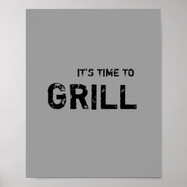 Poster É hora de GRILL.