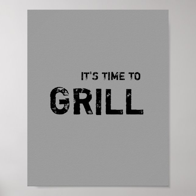 Poster É hora de GRILL. (Frente)