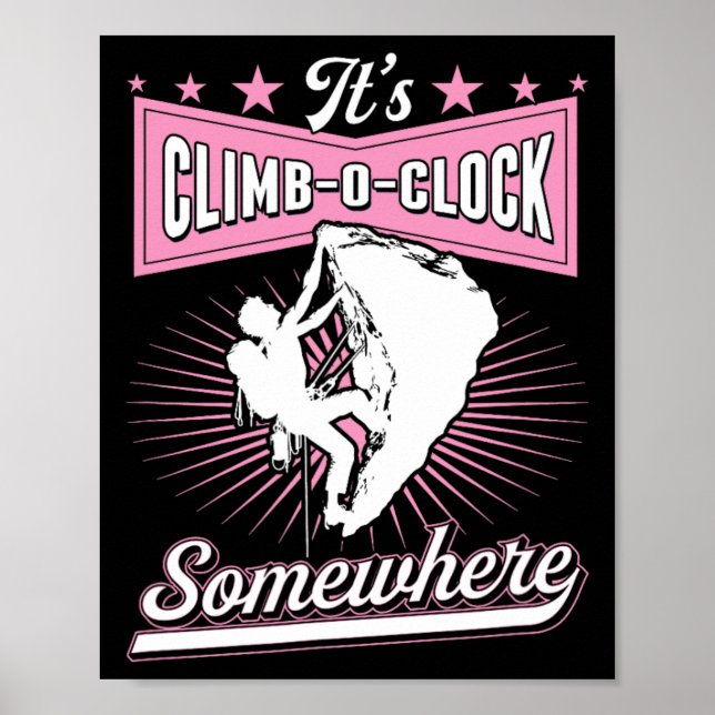 Poster É Hora de Subir em Algum Lugar Retro  (Frente)