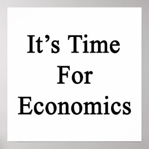 Poster É hora para a economia