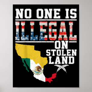 Poster É Ilegal Em Americanos nativos De Presentes De Ter