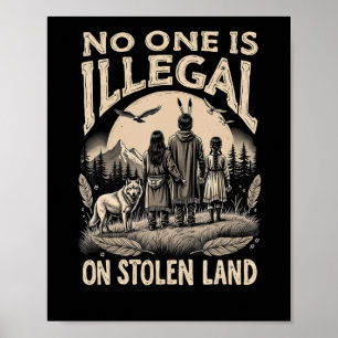 Poster É Ilegal Em Terra Roubada 90