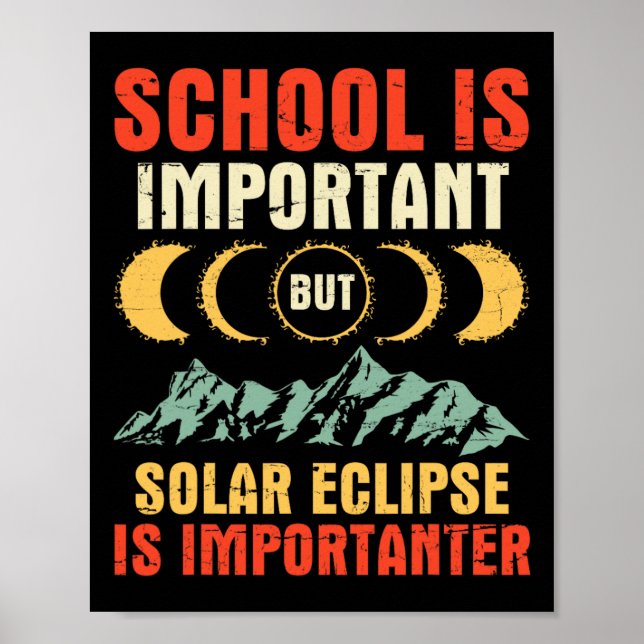 Poster É Importante, Mas O Eclipse Solar Total É Importan (Frente)