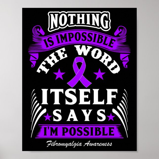 Poster É Impossível! Fibromialgia Sensibilização (Frente)