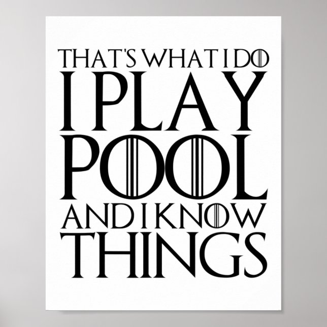 Poster É isso que eu faço, eu toco Piscina e sei coisas (Frente)