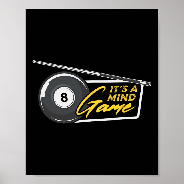 Poster É jogador de Piscina de Jogo da Mente (Frente)