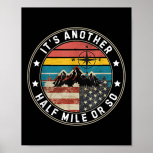 Poster É Mais Meia Milha Ou Mais Bandeira Americana Vinta