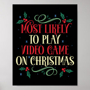 Poster É Mais Provável Jogar Vídeo Na Família Natal