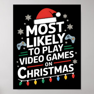 Poster É Mais Provável Jogar Videos games Em Vídeo De Nat