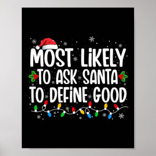 Poster É Mais Provável Pedir Aos Papais noeis Que Definam