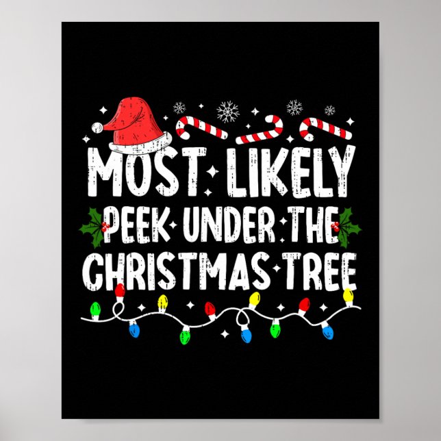 Poster É Mais Provável Que A Árvore De Natal Chris. (Frente)