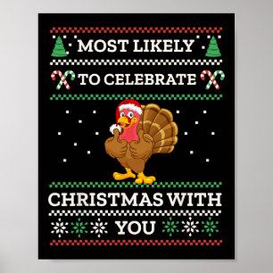 Poster É mais provável que comemoremos o Natal com você