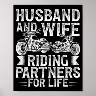 Poster E Marido Esposa Parceiro de Montaria Vida