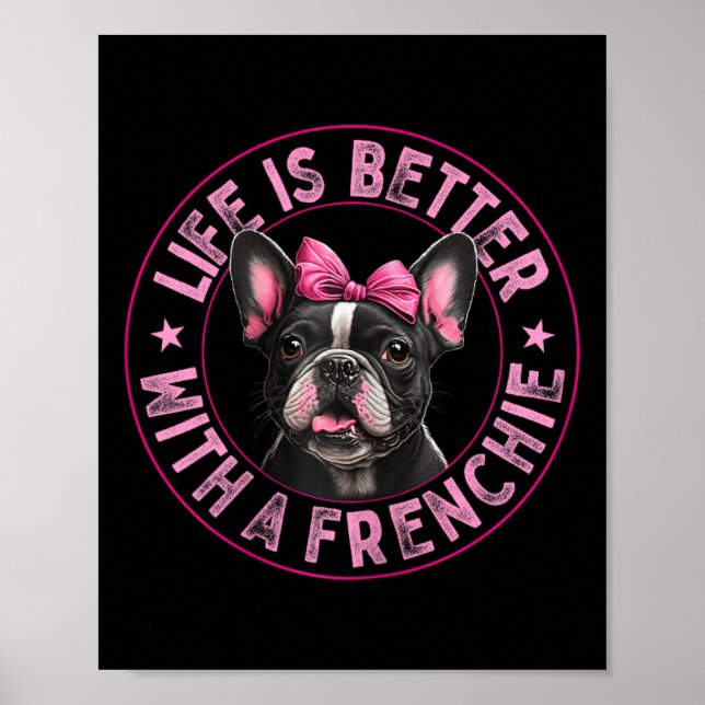 Poster É Melhor Com Um Francês - O Buldogue Francês 1 (Frente)