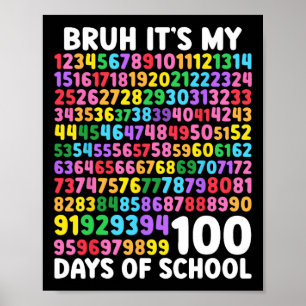 Poster É meu 100 dias de escola 100º dia de escola