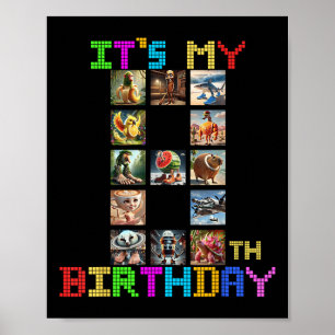 Poster É Meu 8º Aniversário Piada Italiana Meme Bo