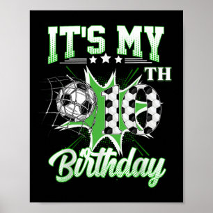 Poster É meu aniversário de 10 anos Futebol 10 anos de id