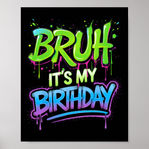 Poster É Meu Aniversário Jogo Divertido de Aniversário pa