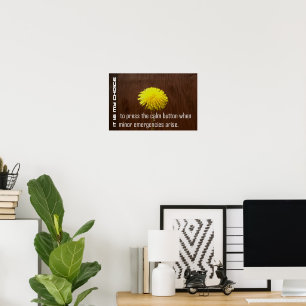 Poster "É minha escolha" Afirmação de Motivação