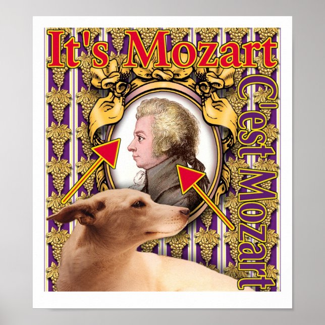 Poster É Mozart. (Frente)