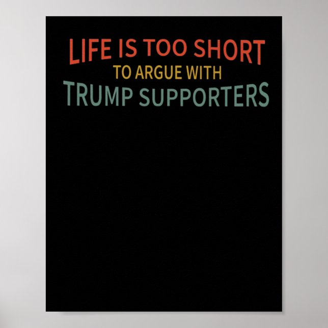 Poster É Muito Curto Para Discutir Com Apoiadores De Trem (Frente)