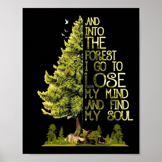 Poster E Na Floresta Eu Vou Perder Minha Mente E Encontra (Frente)
