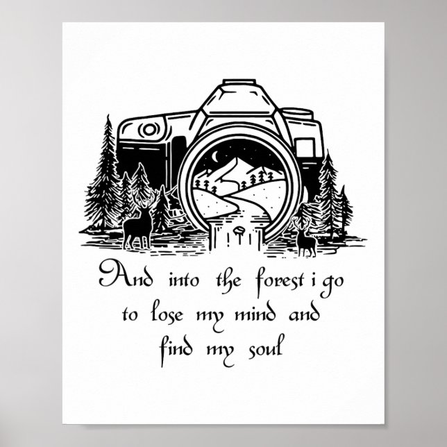 Poster E Na Floresta Eu Vou Perder Minha Mente E Encontra (Frente)