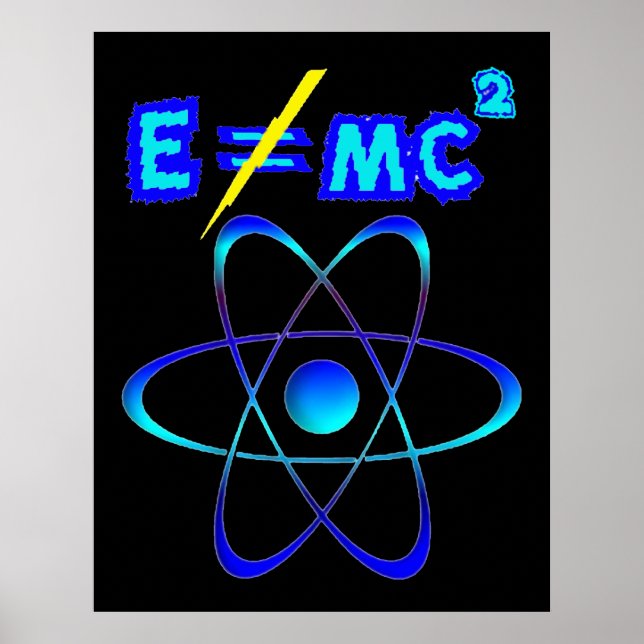 Pôster E não = mc2 - Einstein estava errado! (Frente)