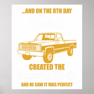 Poster e no 8º dia deus criou o corpo quadrado e
